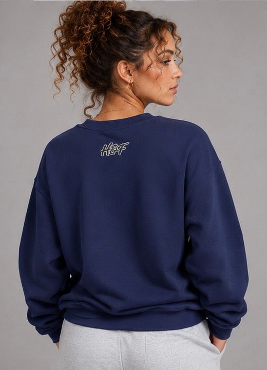 H&F Women's 'Peace&Harmony' Patched Sweatshirt